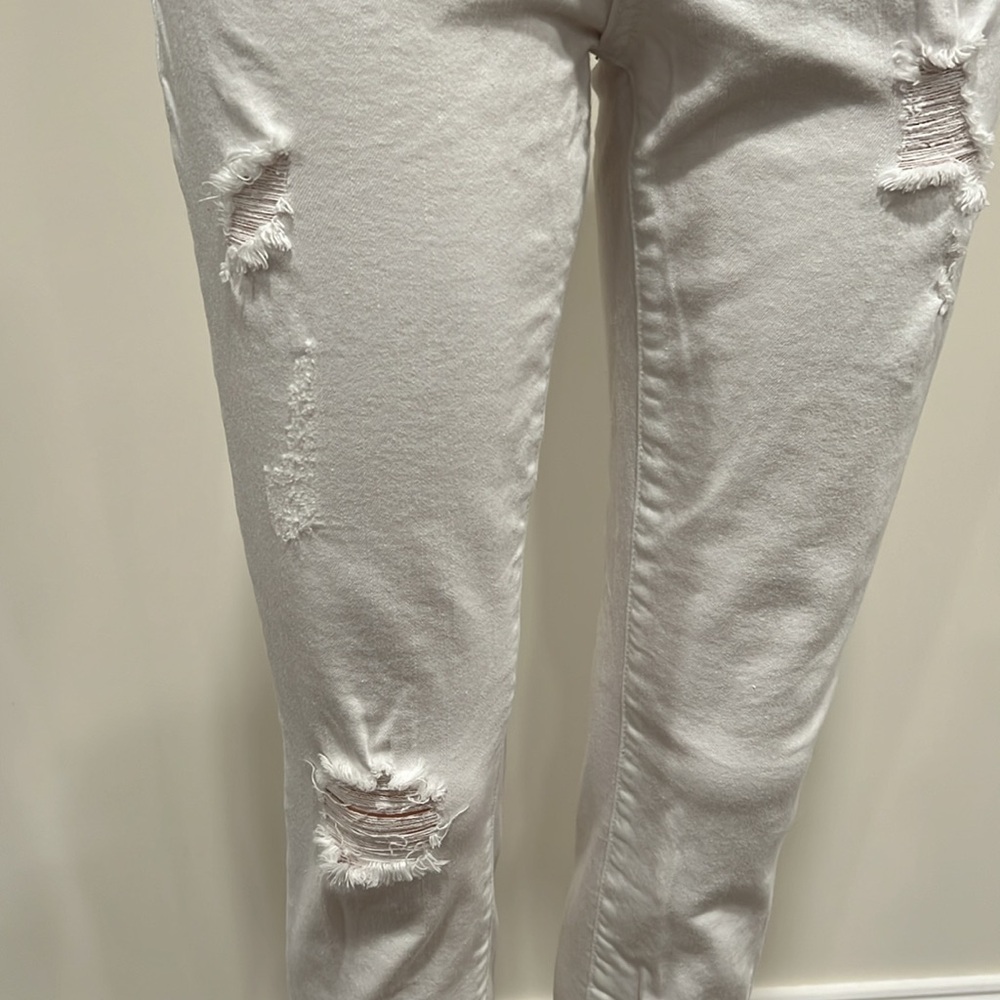 KanCan Brianna White Mid Rise Ankle Skinny Jeans Size 5/26 - Picture 4 of 11